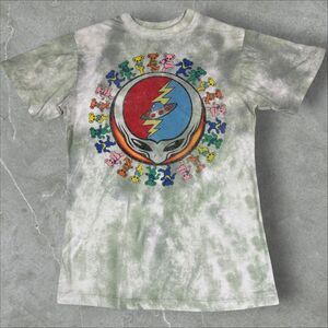 Grateful Dead Steal Your Face Marching Bears Alien Tie Dye T Shirt - XS